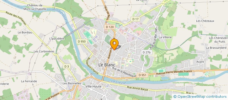 localisation de l'entreprise SCI DES BERLANDS à LE BLANC