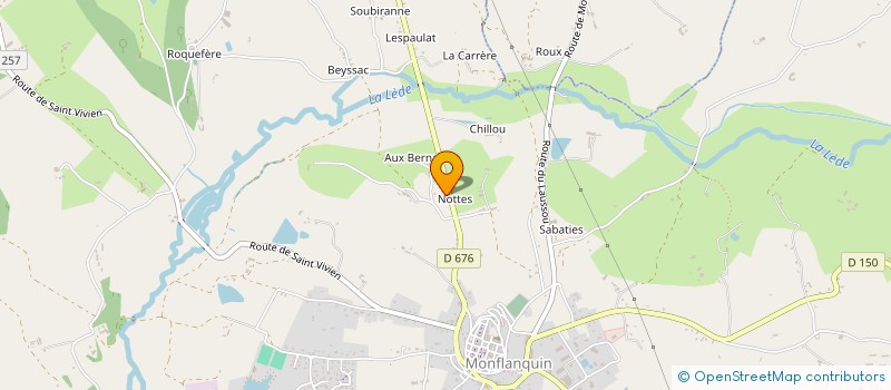 localisation de l'entreprise SCI DES BERNADIS  MONFLANQUIN