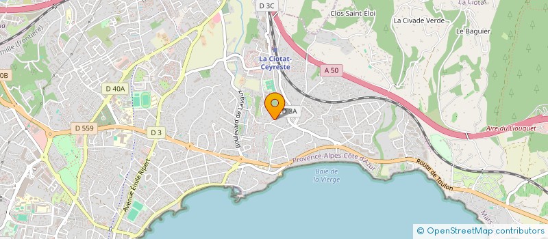 localisation de l'entreprise SCI DES BERNARD à LA CIOTAT