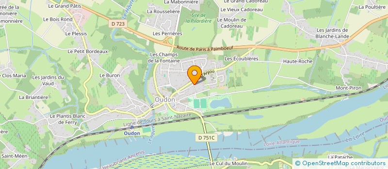 localisation de l'entreprise SCI DES BERNARDS  OUDON