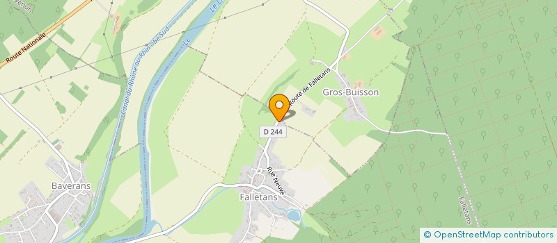 localisation de l'entreprise SCI DES BEVOYES à FALLETANS