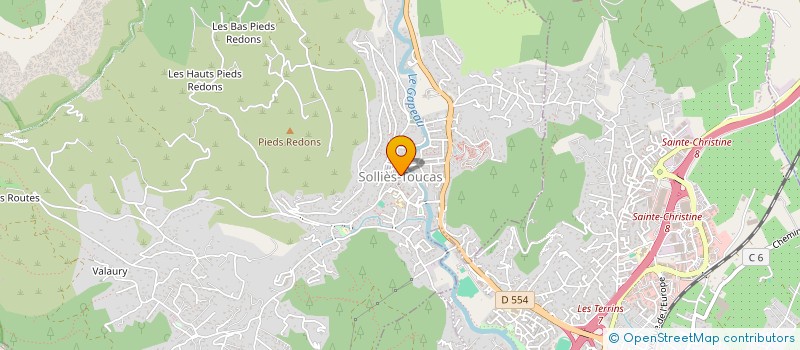 localisation de l'entreprise SCI DES BEYS à SOLLIES-TOUCAS