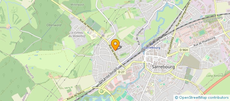 localisation de l'entreprise SCI DES BIBOUX à SARREBOURG