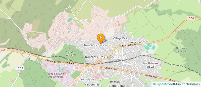 localisation de l'entreprise SCI DES BICHES  VALDAHON