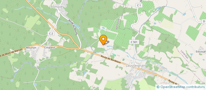 localisation de l'entreprise SCI DES BIDAOUS  BARBASTE