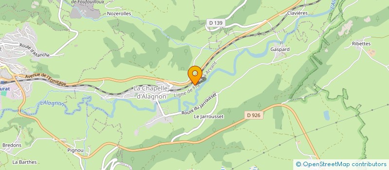 localisation de l'entreprise SCI DES BILLISSES à LA CHAPELLE D'ALAGNON