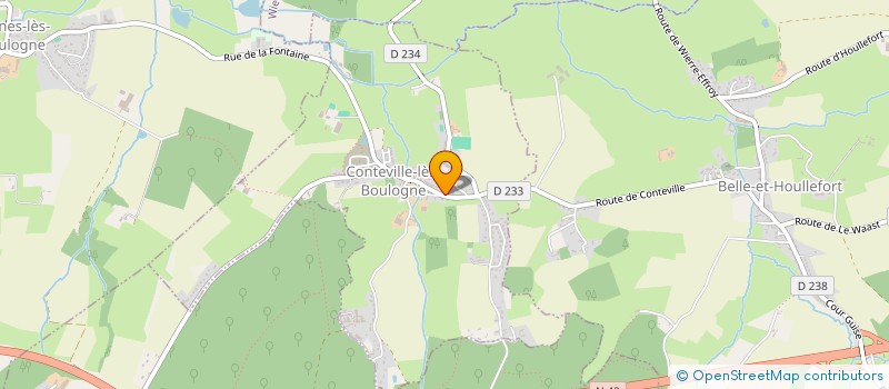 localisation de l'entreprise SCI DES BILOUS  CONTEVILLE-LES-BOULOGNE