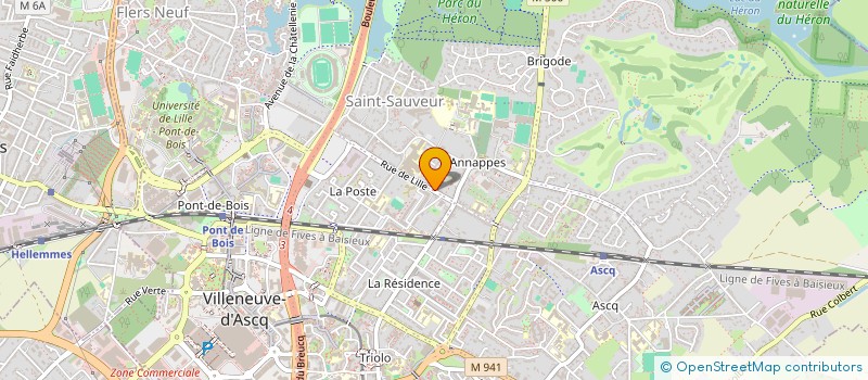 localisation de l'entreprise SCI DES BILOUTES à VILLENEUVE-D'ASCQ