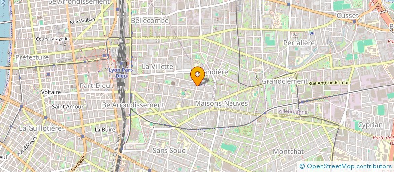 localisation de l'entreprise SCI DES BIQUETONS  LYON 3EME