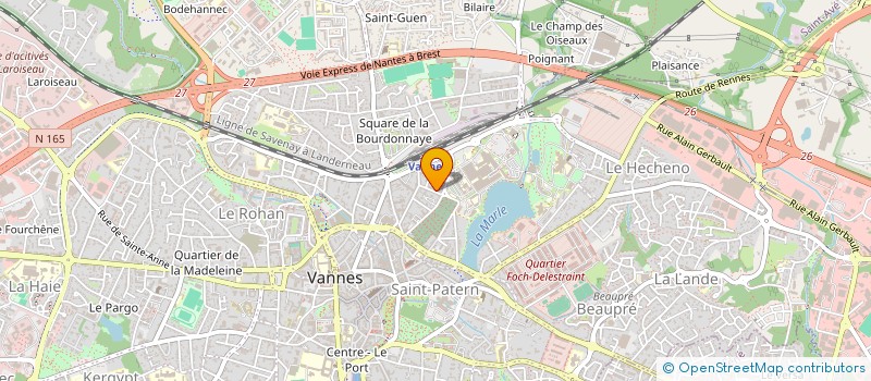 localisation de l'entreprise SCI DES BISOUS à VANNES