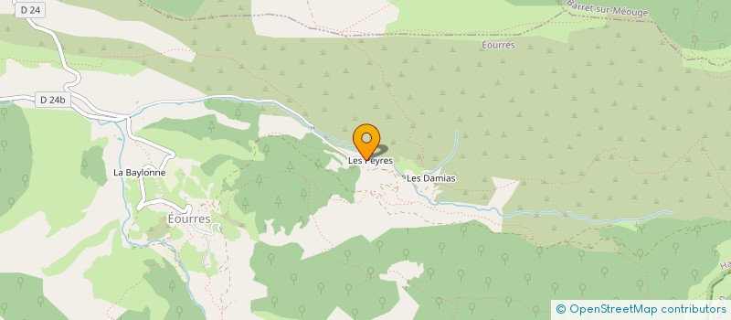 localisation de l'entreprise SCI DES BLACHES  EOURRES