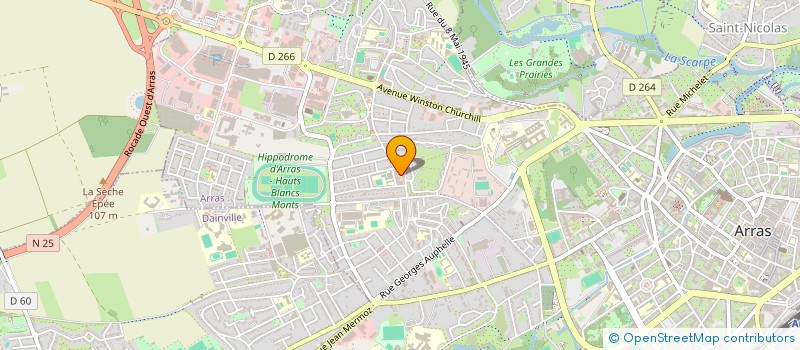 localisation de l'entreprise SCI DES BLANCS MONTS à ARRAS