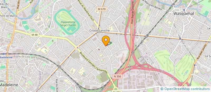 localisation de l'entreprise SCI DES BLANCS MOUCHONS à MARCQ-EN-BARŒUL