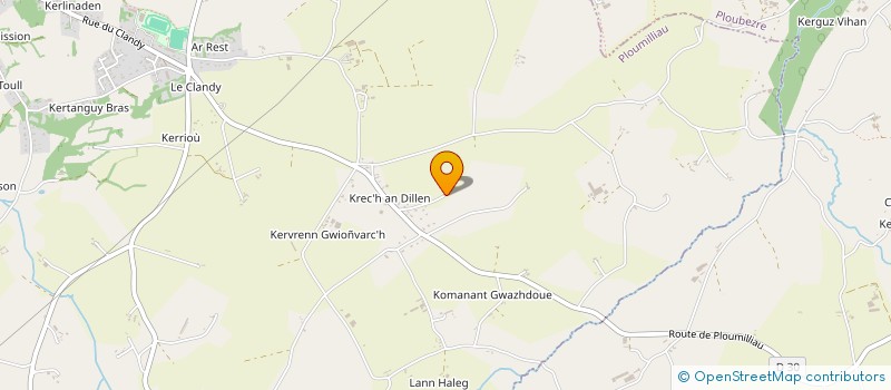 localisation de l'entreprise SCI DES BLANCS SABLONS  PLOUMILLIAU