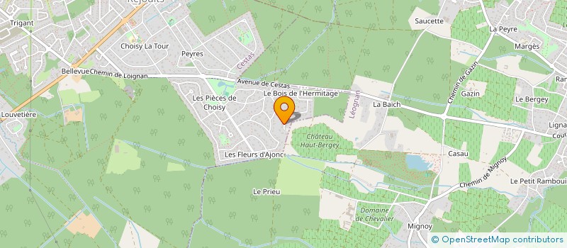 localisation de l'entreprise SCI DES BLANCS SABLONS  CESTAS