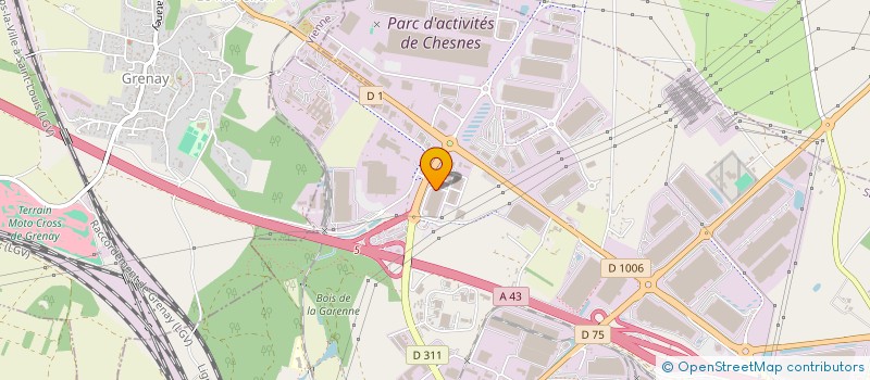 localisation de l'entreprise SCI DES BLATTIERS  SAINT-QUENTIN-FALLAVIER