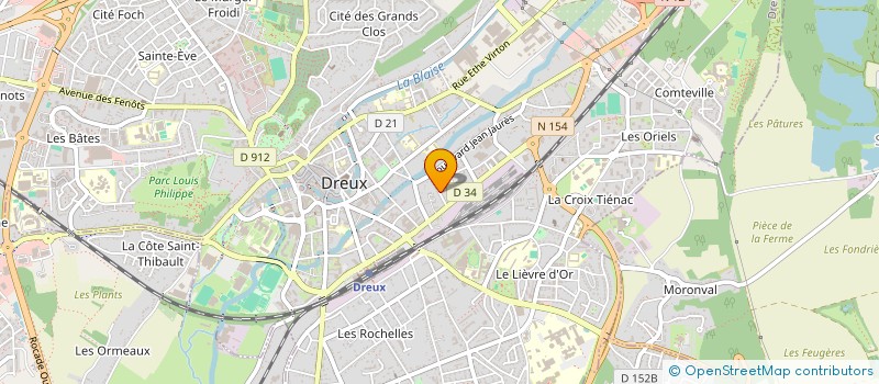 localisation de l'entreprise SCI DES BLERAS à DREUX