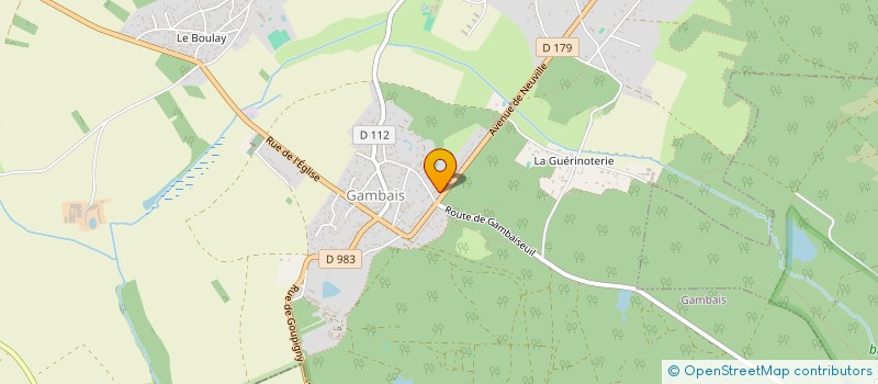 localisation de l'entreprise SCI DES BLEUETS  GAMBAIS