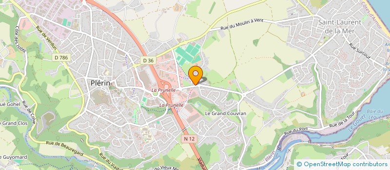 localisation de l'entreprise SCI DES BLEUETS  PLERIN