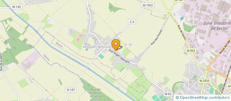 localisation de l'entreprise SCI DES BLEUETS  HOUPLIN-ANCOISNE