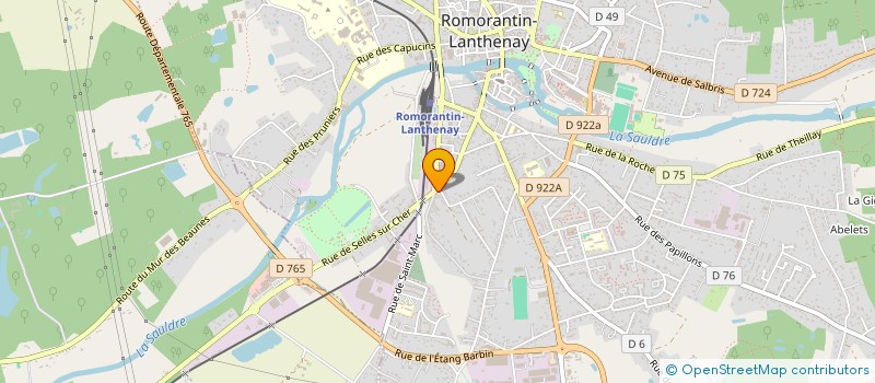 localisation de l'entreprise SCI DES BLEUETS  ROMORANTIN-LANTHENAY