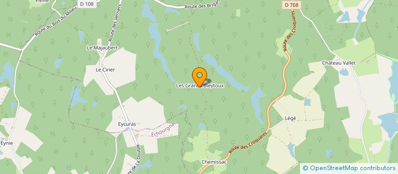 localisation de l'entreprise SCI DES BLEYTOUX  LA JEMAYE-PONTEYRAUD