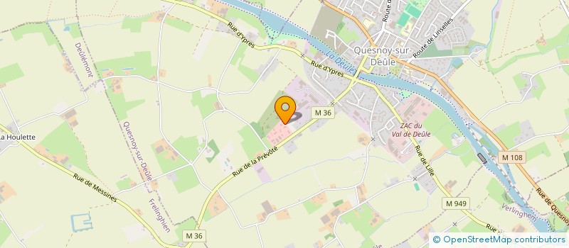 localisation de l'entreprise SCI DES BOCAGES à QUESNOY-SUR-DEULE