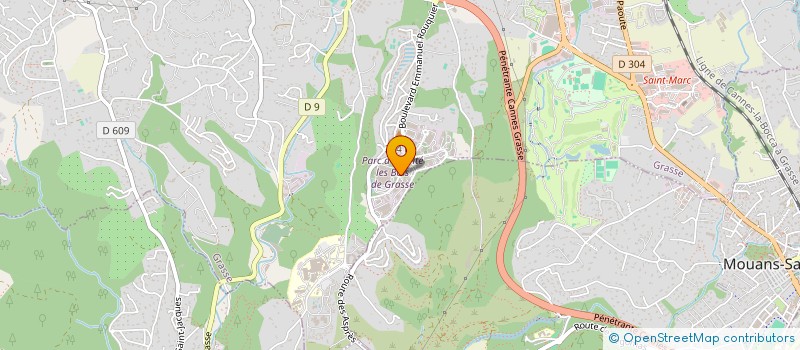 localisation de l'entreprise SCI DES BOIS à GRASSE