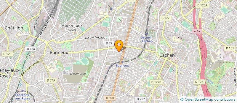 localisation de l'entreprise SCI DES BOIS  BAGNEUX