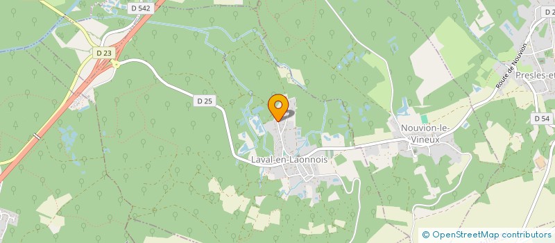 localisation de l'entreprise SCI DES BOIS  LAVAL-EN-LAONNOIS
