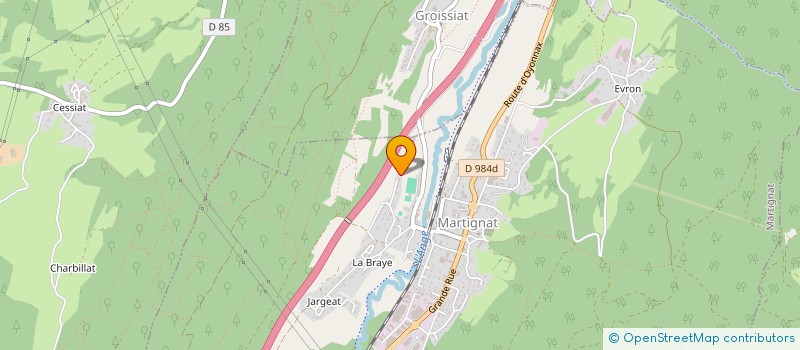 localisation de l'entreprise SCI DES BOIS  MARTIGNAT