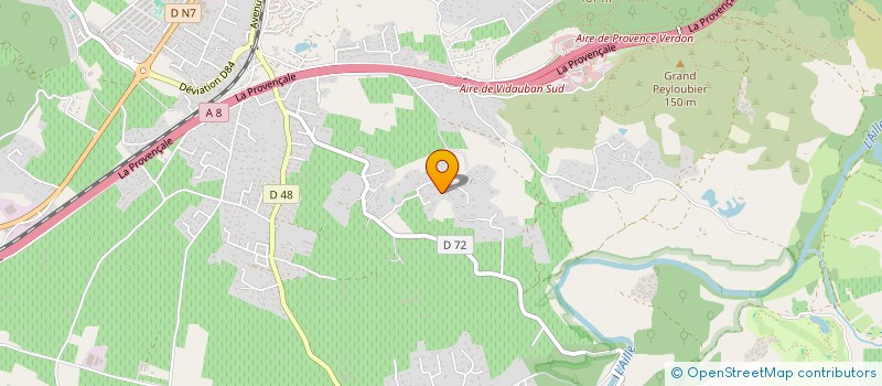 localisation de l'entreprise SCI DES BOIS  VIDAUBAN