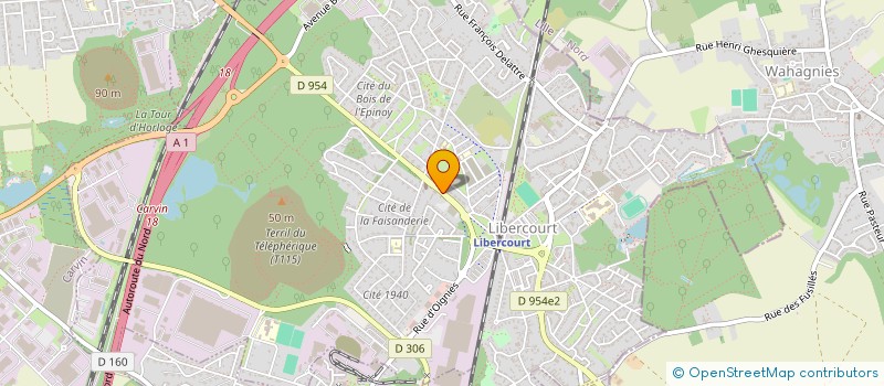 localisation de l'entreprise SCI DES BOIS  LIBERCOURT