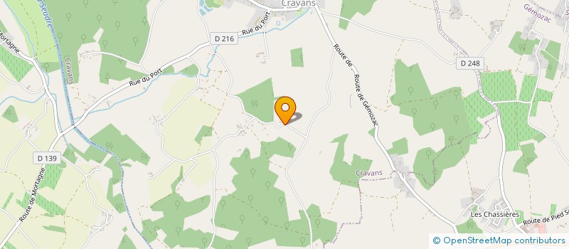 localisation de l'entreprise SCI DES BOIS  CRAVANS