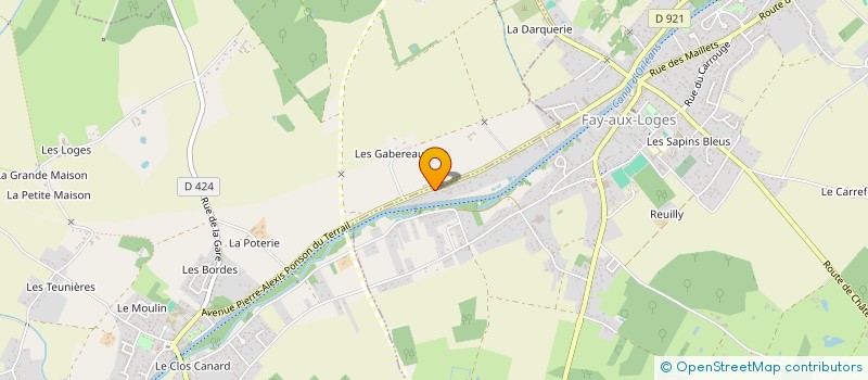 localisation de l'entreprise SCI DES BOIS DE FLEINS à FAY-AUX-LOGES
