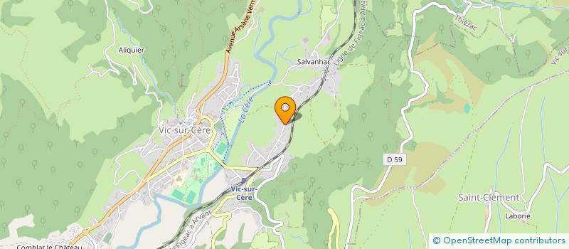 localisation de l'entreprise SCI DES BOIS DE GOULEZE à VIC-SUR-CERE