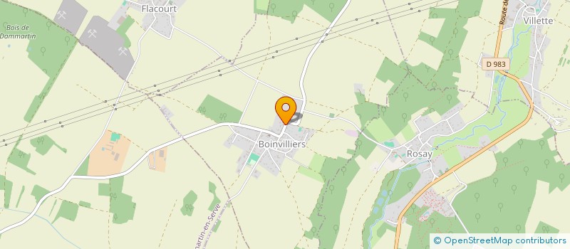 localisation de l'entreprise SCI DES BOIS DE ROSNY  BOINVILLIERS