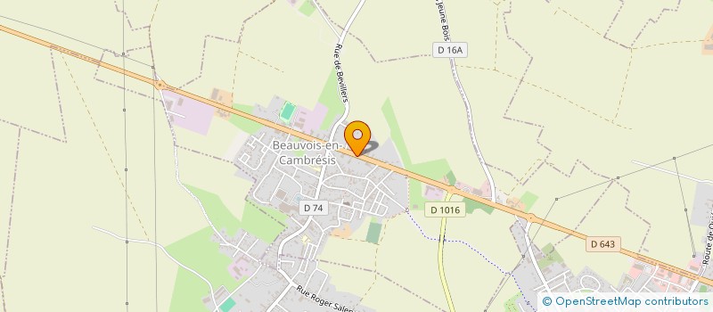 localisation de l'entreprise SCI DES BOIS HAUTS  BEAUVOIS-EN-CAMBRESIS