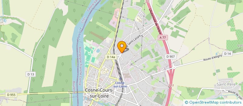 localisation de l'entreprise SCI DES BOISSON à COSNE-COURS-SUR-LOIRE
