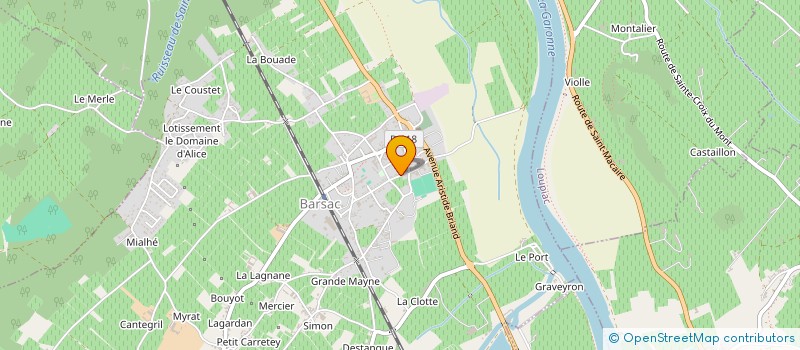 localisation de l'entreprise SCI DES BOLETS  BARSAC