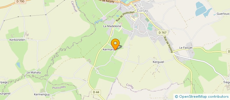 localisation de l'entreprise SCI DES BONNAINS  LE HAUT-CORLAY