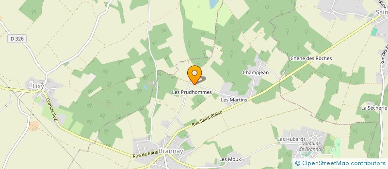 localisation de l'entreprise SCI DES BONNEAUX  BRANNAY