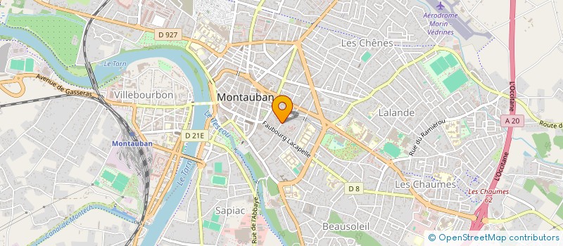 localisation de l'entreprise SCI DES BONNETIERS  MONTAUBAN