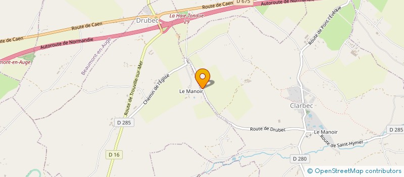 localisation de l'entreprise SCI DES BONNIERS  CLARBEC