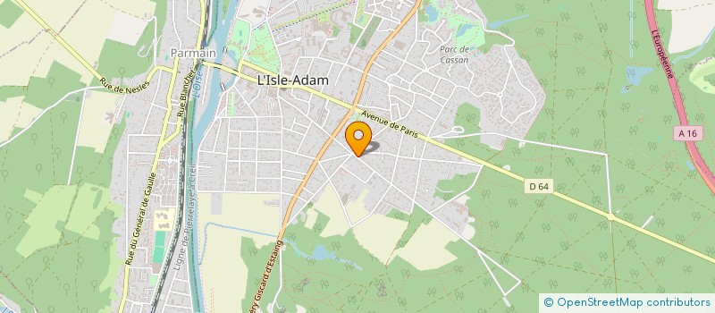 localisation de l'entreprise SCI DES BONSHOMMES 52  L'ISLE-ADAM