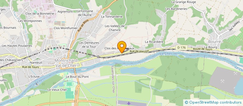 localisation de l'entreprise SCI DES BORALDES à MONTRICHARD-VAL-DE-CHER