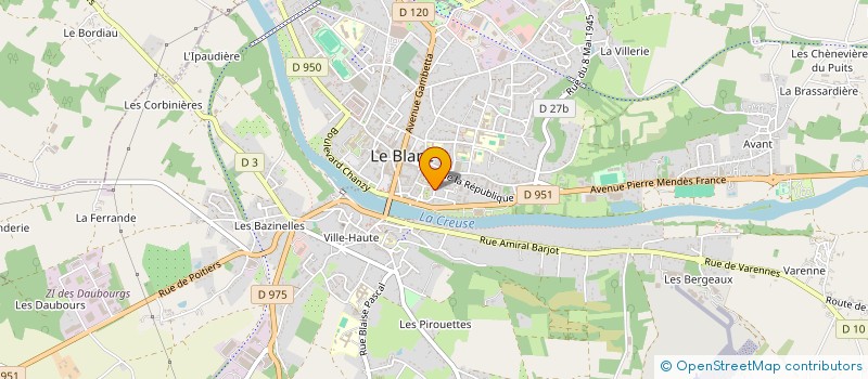 localisation de l'entreprise SCI DES BORDERIES à LE BLANC