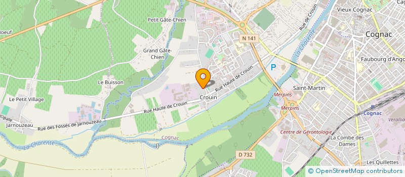 localisation de l'entreprise SCI DES BORDERIES à COGNAC