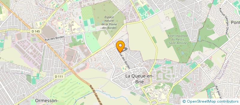 localisation de l'entreprise SCI DES BORDES  LA QUEUE-EN-BRIE