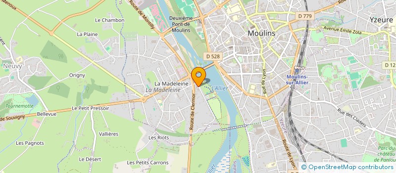 localisation de l'entreprise SCI DES BORDS D'ALLIER à MOULINS